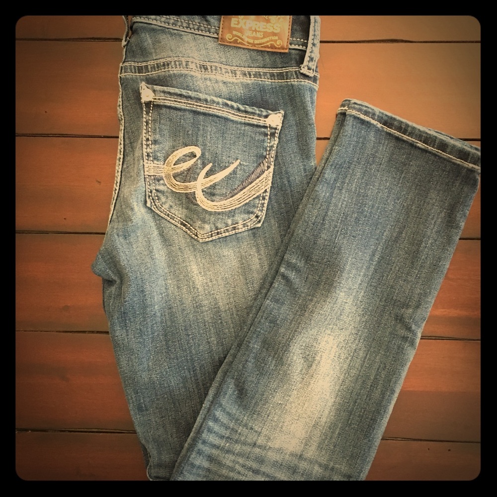 HOLD Express Stella Low Rise skinny jeans 6 short